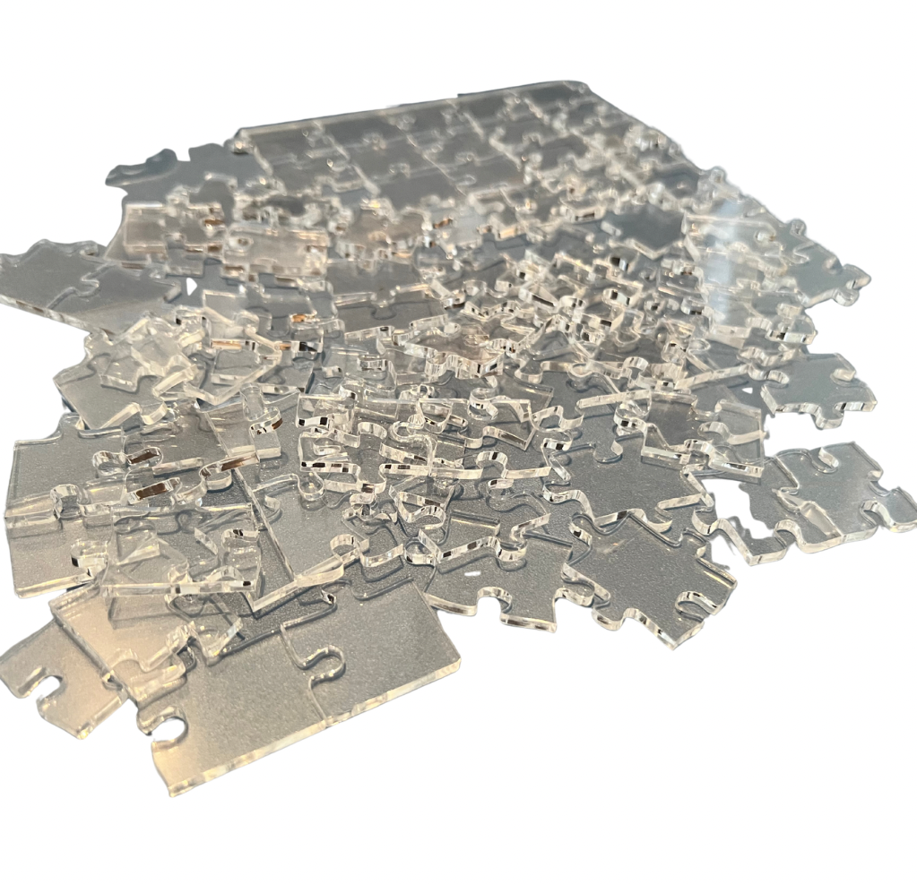 Red acrylic puzzle
